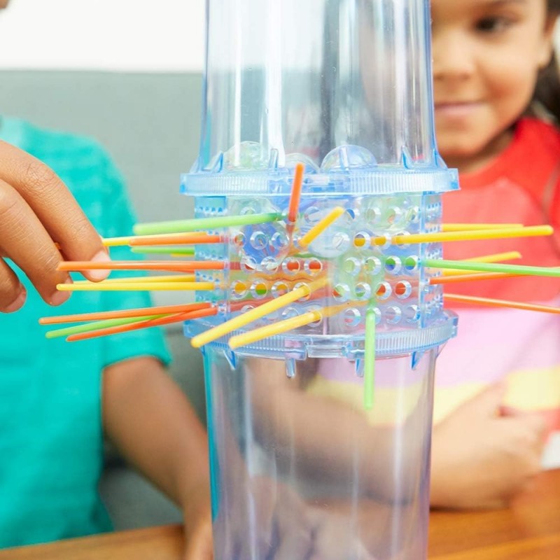 Mattel Games Kerplunk 어린이용 게임, 간단한 규칙이 포함된 어린이 및 성인을 위한 가족 게임