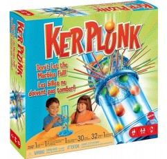 Mattel Games Kerplunk 어린이용 게임, 간단한 규칙이 포함된 어린이 및 성인을 위한 가족 게임