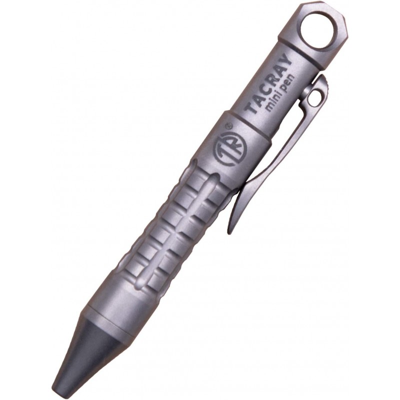 TACRAY 티타늄 볼트 액션 미니 펜, 포켓 사이즈 EDC 미니 키체인 펜