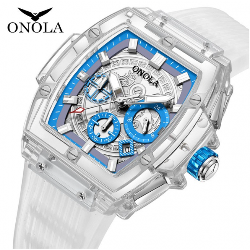 ONOLA 오놀라 남성 방수 손목시계 다기능 다이얼 야광 고급 패션디자인