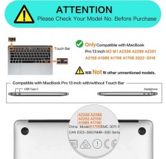 MOSISO 케이스 호환 MacBook Pro 13 인치 2023 2022 2021 2020 2019 2018 2017 2016 A2338 M2 M1 A2251 A2289 A2159 A1989 A1706 A1708, 플라스틱 기린 하드 케이스, 투명