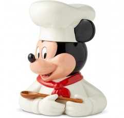 에네스코 디즈니 도자기 셰프 미키 마우스 쿠키 용기, 11인치