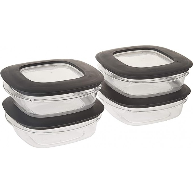 Rubbermaid Premier 식품 저장 용기, 회색(4팩)