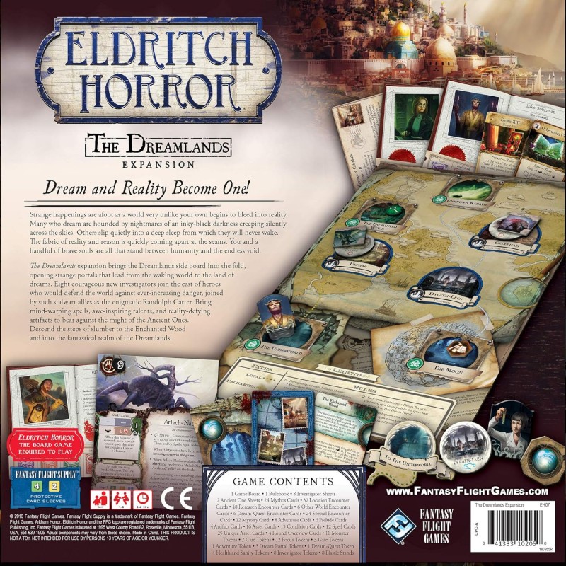 Eldritch Horror The Dreamlands 보드 게임 확장- 미스터리 게임-판타지 플라이트 게임즈