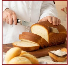 Saken 톱니 모양의 빵 칼- 사워도우 및 바게트에 적합한 긴 빵 칼 슬라이서