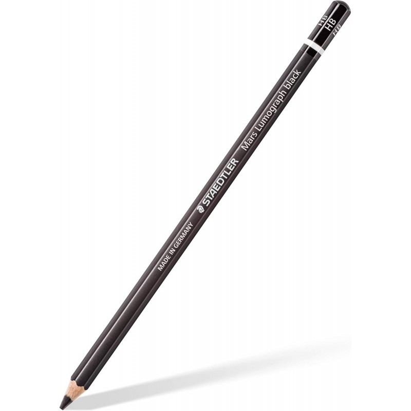 Staedtler Mars 루모그래프 블랙 아트 연필, HB/#2, 100B-HB- 12개 팩 
