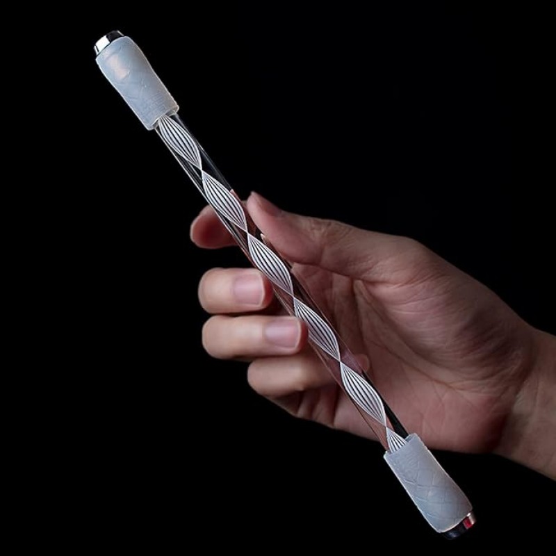 TOMZEGNA Penspinning 펜 글로우 펜 회전 모드 LED 회전 스핀 펜-나선형 스타일