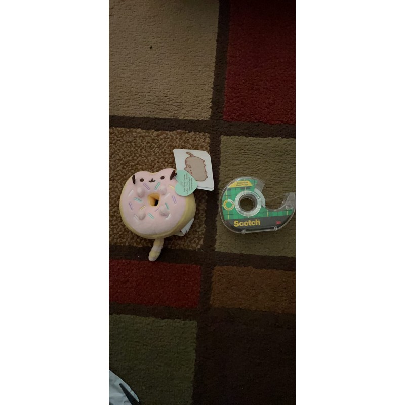 GUND 스프링클 도넛 푸쉰 달콤한 디저트 스퀴시 고양이 봉제 인형