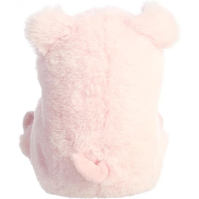 오로라 라운드 롤리 애완동물 장난꾸러기 돼지 인형-핑크