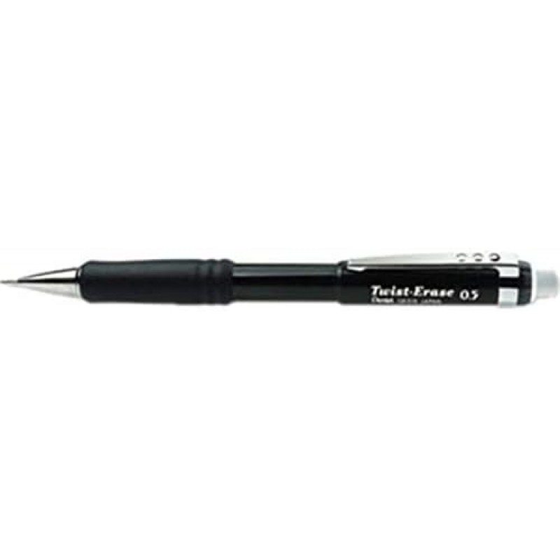 Pentel- Twist-Erase III 샤프펜슬, 0.5mm, 검정색