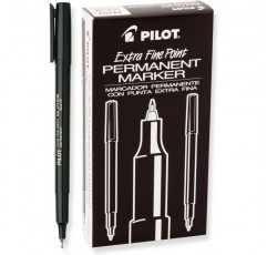 PILOT 엑스트라 파인 포인트 영구 마커, 검정 잉크, 12팩(44102)