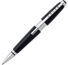 Cross Edge 젤 펜, 접이식, 중간 0.7mm, 검정 잉크, 검정 배럴