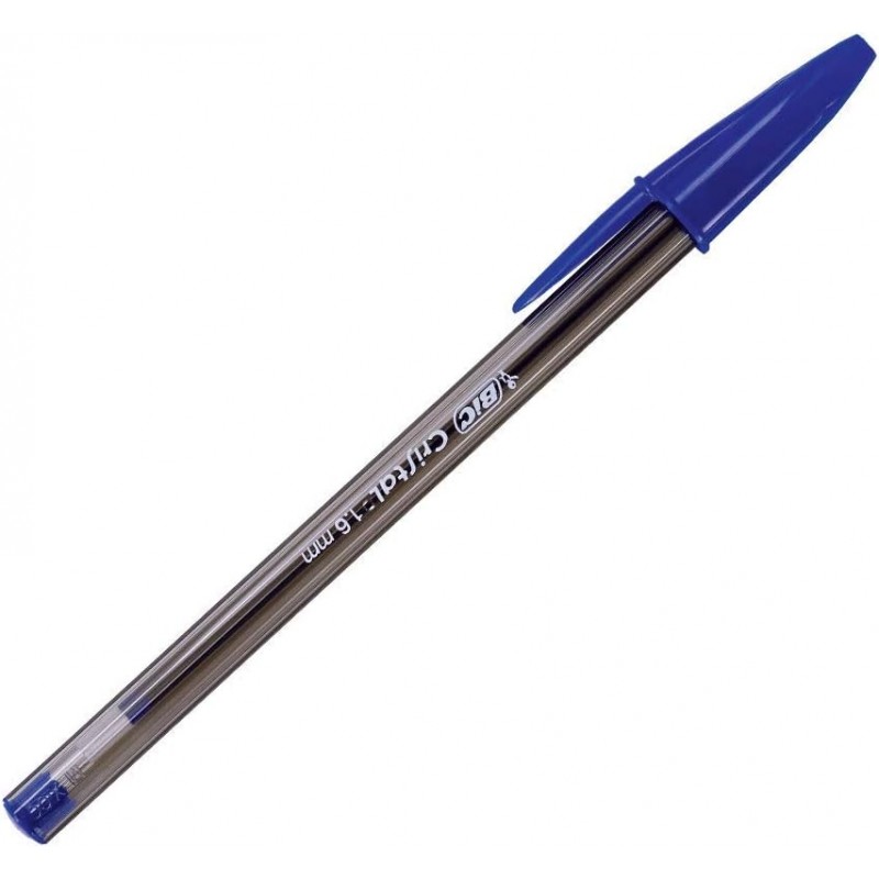 BIC Cristal Xtra Bold 볼펜, 볼드 포인트(1.6mm), 블루, 12개