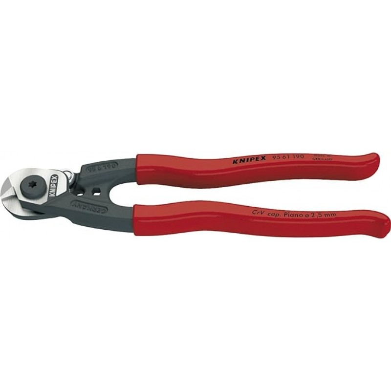 Knipex Tools 95 61 190 SBA 와이어 로프 절단기, 7-1/2인치