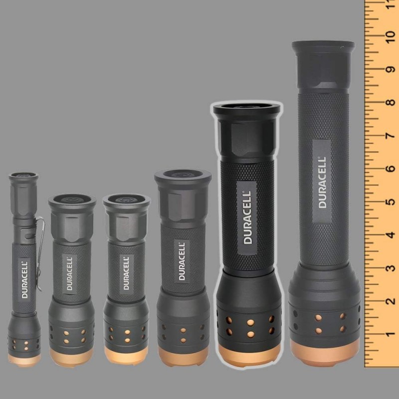 일상적인 사용을 위한 DURACELL 1,000루멘 알루미늄 포커싱 손전등 - 3가지 모드