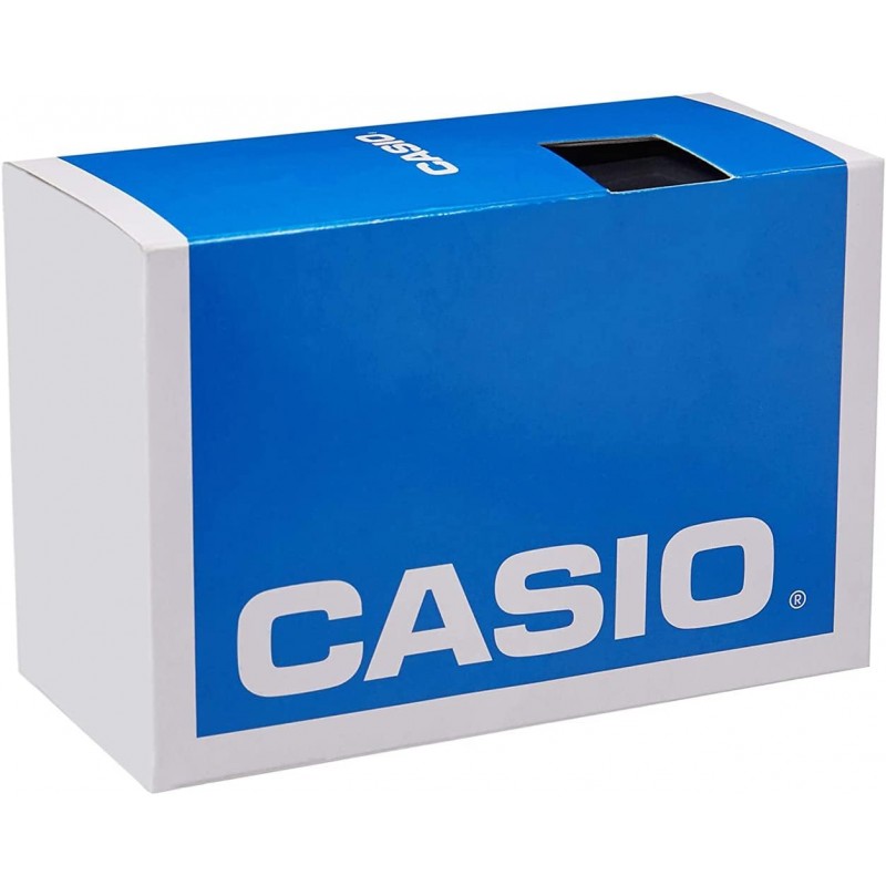 카시오 MTP-V005D-2B4 남성용 표준 스테인리스 스틸 블루 Easy Reader 다이얼 아날로그 시계