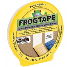 FROGTAPE 섬세한 표면 화가용 테이프(PaintBlock 포함), 폭 2.4cm, 노란색