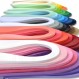 JUYA 단색 종이 퀼링 스트립 세트 42가지 색상 팩당 100개 스트립 (42가지 색상)
