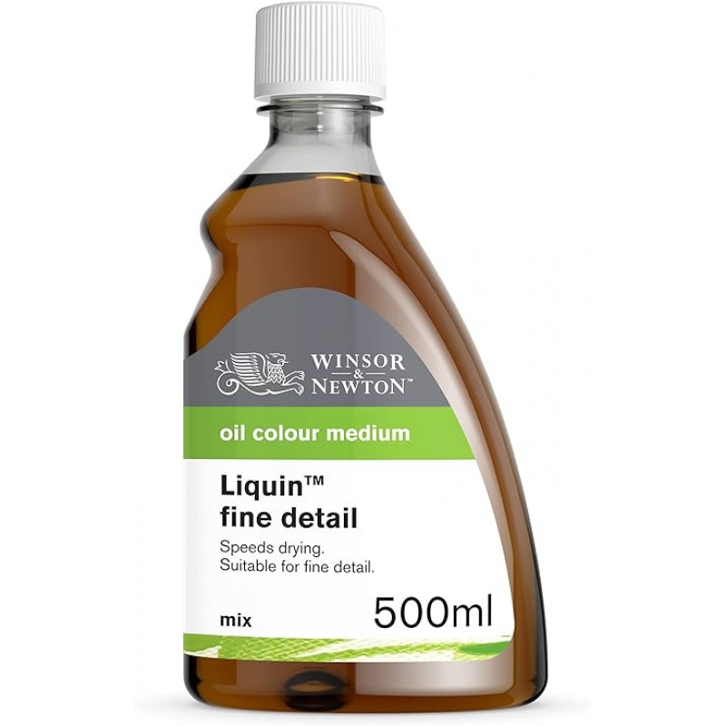 Winsor & Newton Liquin 파인 디테일 미디엄, 500ml, 앰버호박색