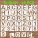 DZXCYZ 알파벳 문자 스텐실 10인치, 36개 재사용 가능한 플라스틱 문자 번호 템플릿