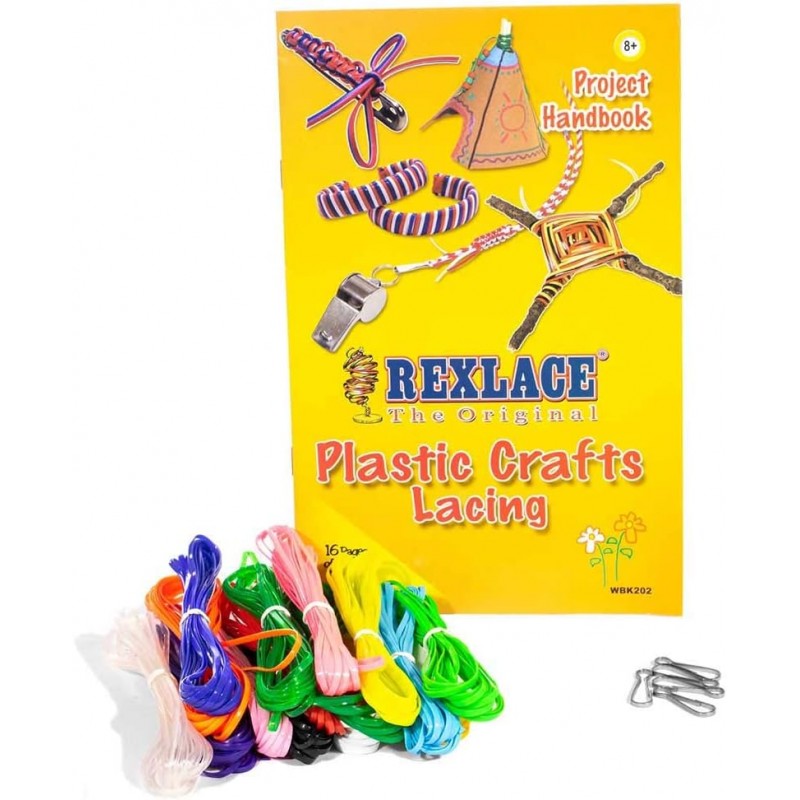 Rexlace Lacing Super Value Pack 제작 키트 - 전체 그림이 포함된 16페이지 지침 포함(기본)