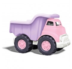 핑크 색상의 녹색 장난감 덤프 트럭 - BPA, 프탈레이트 프리