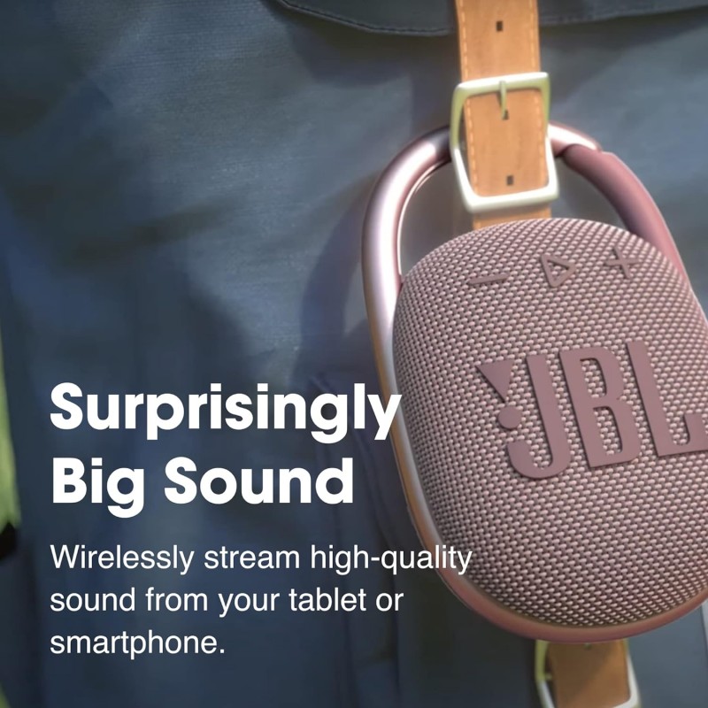 JBL Clip 4, Teal - 휴대용 Bluetooth 5.1 스피커-최대 10시간 재생