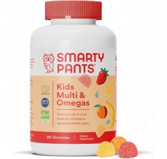 SmartyPants 어린이 종합 비타민 구미: 오메가 3 피쉬 오일(EPA/DHA), 비타민 D3, C, 비타민 B12 등