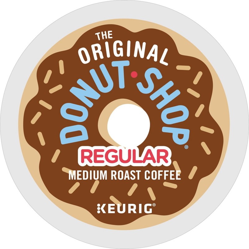 The Original Donut Shop 레귤러 큐리그 1인분 K컵 포드, 미디엄 로스트 커피, 72개(12개들이 6팩)