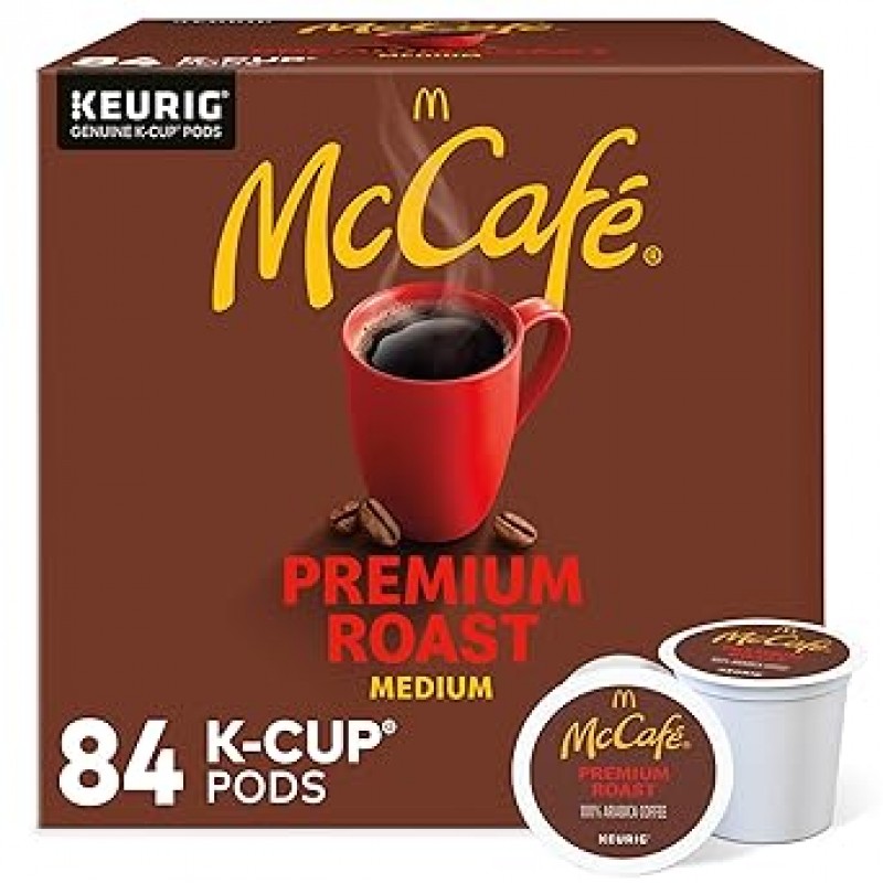 McCafe 프리미엄 로스트, 1인분 Keurig K-Cup 포드, 미디엄 로스트 커피 포드, 84개