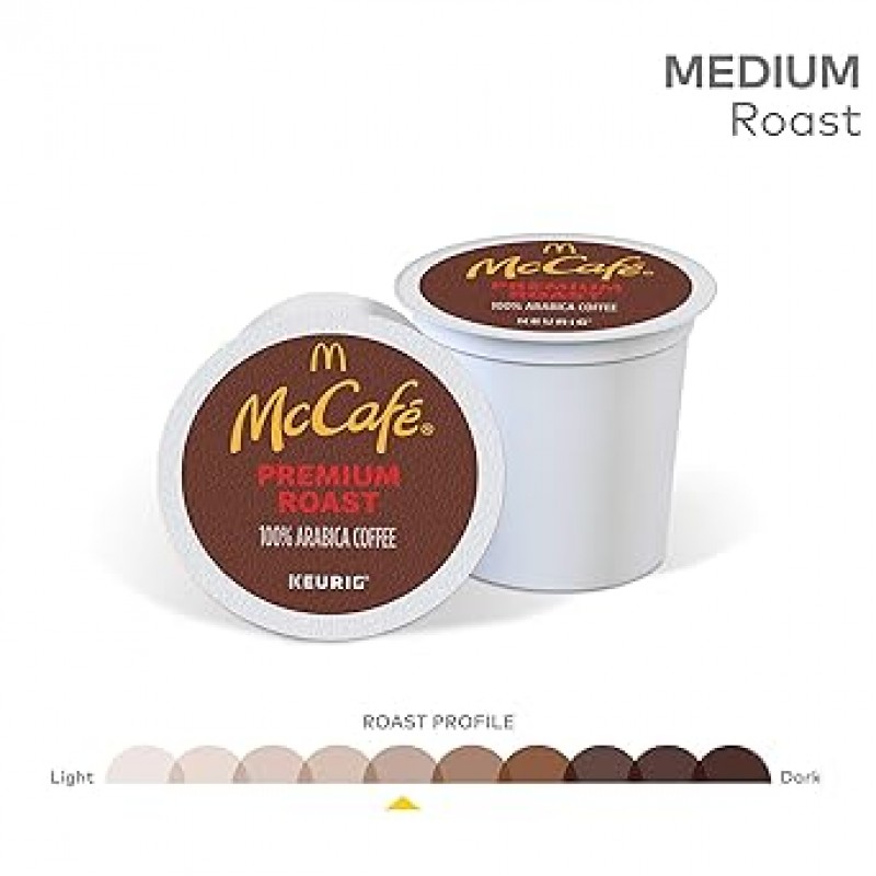 McCafe 프리미엄 로스트, 1인분 Keurig K-Cup 포드, 미디엄 로스트 커피 포드, 84개