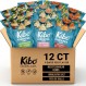 Kibo 병아리콩 칩 - 고단백질/섬유질, 식물성, Cert. 글루텐 프리, 유전자 변형 성분 없음 12개 팩