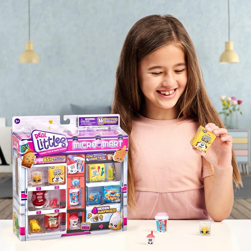 Shopkins 수집가 팩- Real Littles 8개와 Real 브랜드 미니 팩 8개(총 16개). 스타일은 랜덤