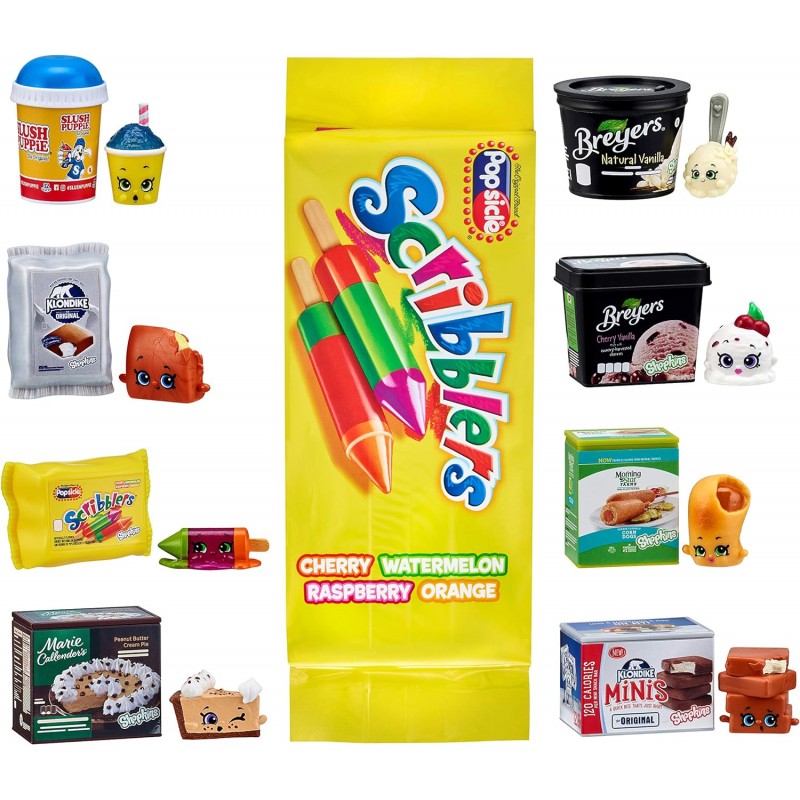 Shopkins Real Littles 아이스크림 테마 Lil' Shopper Pack - 클론다이크 멀티컬러 장난감 피규어(2020)