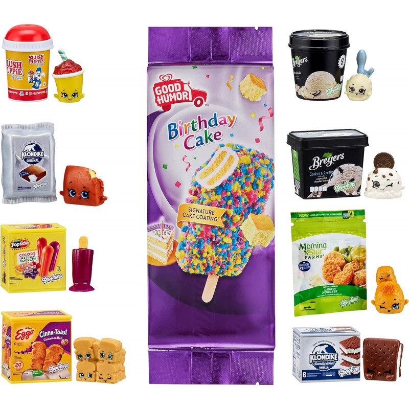 Shopkins Real Littles 아이스크림 테마 Lil' Shopper Pack - 클론다이크 멀티컬러 장난감 피규어(2020)