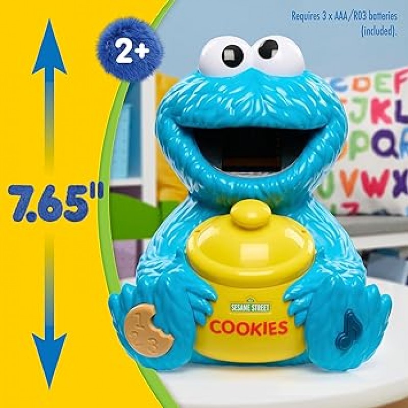 세서미 스트리트 쿠키의 숫자 세기 항아리, 12개 세트, 20개 이상의 문구와 소리, 학습 및 교육