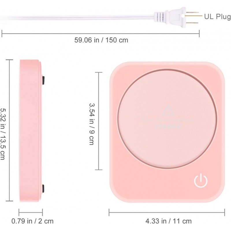 VOBAGA 커피 머그 워머, 자동 차단 기능이 있는-음료, 우유, 차 및 핫 초콜릿을 위한(컵 없음)