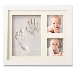 Bubzi Co 아기 발자국 키트, 아기 발 및 손 인쇄 키트, 아기 기념품 프레임