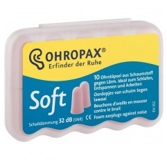 Ohropax 소프트 폼 귀마개 SNR32dB 직장 또는 가정용 DIY 5 x 10 쌍 팩
