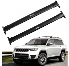 Jeep Grand Cherokee L 2021 2022 2023 알루미늄 수하물 루프 레일 크로스바 여행용 수하물 랙 (클래식) 용 루프 랙 크로스 바