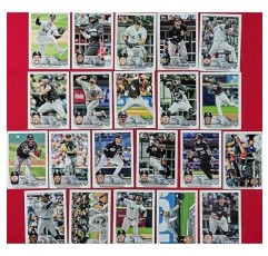 시카고 화이트삭스 2023 Topps 완전한 민트 핸드 콜레이트 21 카드 팀 세트(Yoan Moncada, Eloy Jimene 및 Luis Robert Plus 포함)