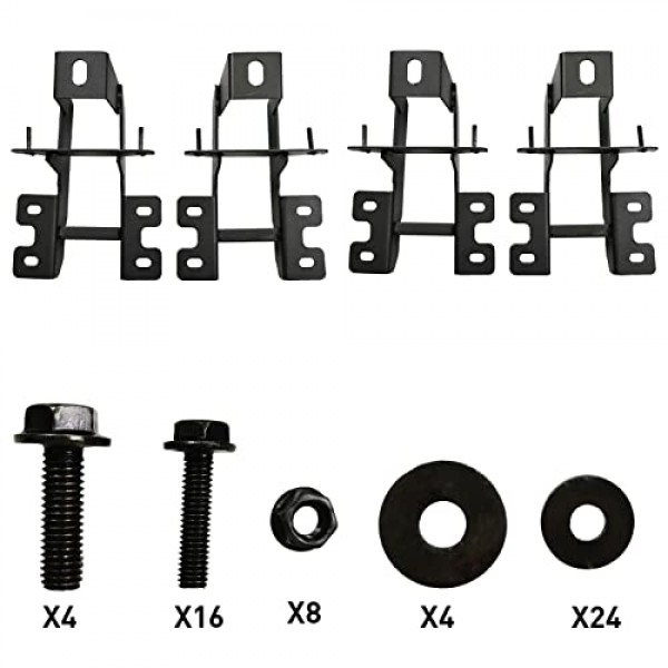 2018-2024 Jeep Wrangler JL 2 도어용 러닝 보드 드롭 사이드 스텝 바