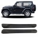 2018-2024 Jeep Wrangler JL 2 도어용 러닝 보드 드롭 사이드 스텝 바