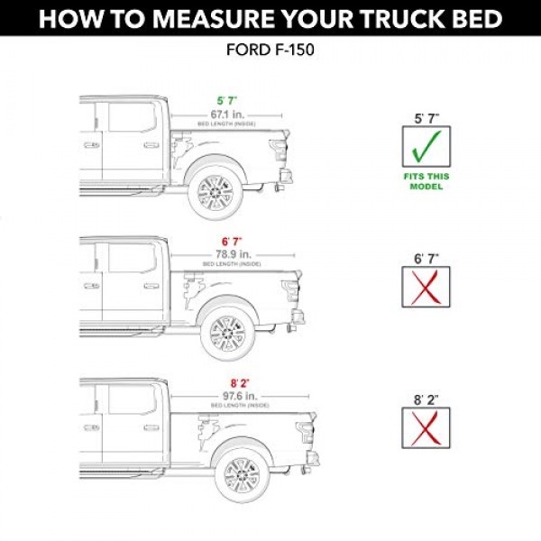 Retrax PowertraxPRO XR 접이식 트럭 베드 토너 커버 | T-90378 | 2021 - 2023 Ford F-150(랩터/라이트닝 포함)에 적합 5' 7