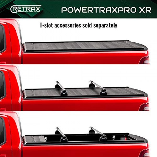 Retrax PowertraxPRO XR 접이식 트럭 베드 토너 커버 | T-90378 | 2021 - 2023 Ford F-150(랩터/라이트닝 포함)에 적합 5' 7