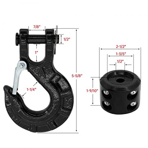 헤비 듀티 윈치 후크 Grade70 3/8