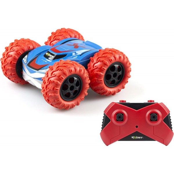 EXOST RC 20257 360 CROSS by Silverlit 원격 제어 자동차 2.4 Ghz 장난감 자동차 구색 3 Couleurs Rouge/ Jaune/ Vert - Echelle 1: 18 Ages 5+ 모듬 색상