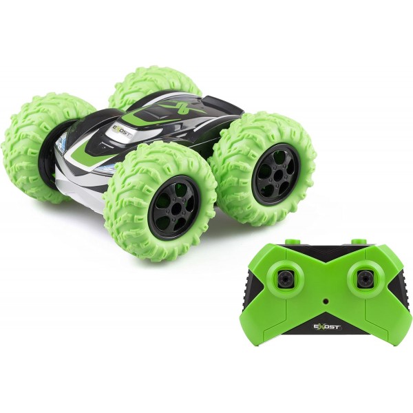 EXOST RC 20257 360 CROSS by Silverlit 원격 제어 자동차 2.4 Ghz 장난감 자동차 구색 3 Couleurs Rouge/ Jaune/ Vert - Echelle 1: 18 Ages 5+ 모듬 색상