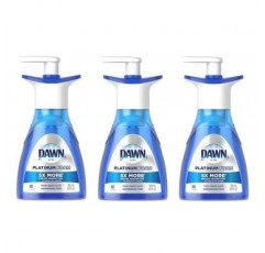 3팩 Dawn 울트라 플래티넘 폼 식기세척 Fresh Rapids 향기 10.1fl oz 190펌프(총 30.3fl Oz 570펌프)