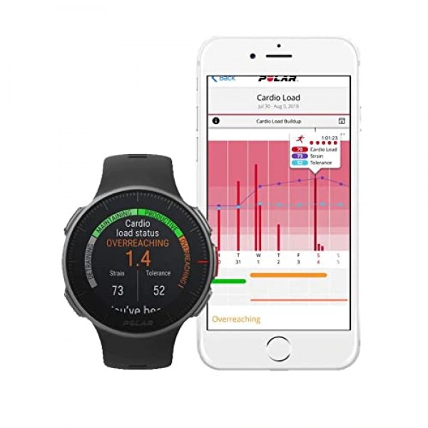 Polar Ignite - GPS 스마트워치 - 고급 손목 기반 광학 심박수 모니터, 훈련 가이드, 방수 기능을 갖춘 피트니스 시계